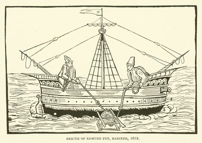 Edmund Pet tengerész megmentése, 1613 alkotó: English School